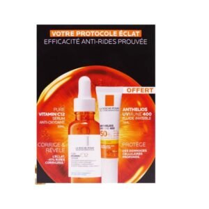 LA ROCHE POSAY COFFRET PURE VITAMIN C12 SERUM 30ML + UVMUNE 400 FLUIDE INVISIBLE SPF50+ 15ML OFFERT