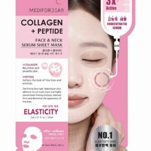 Collagen + Peptide Face and Neck Serum Sheet Mask 4 ea
