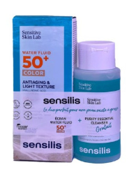 PACK SENSILIS SENSITIVE SKIN WATER FLUID TEINTE SP50+ 40ML+GEL CLEANSER 100ML (OFFERT)