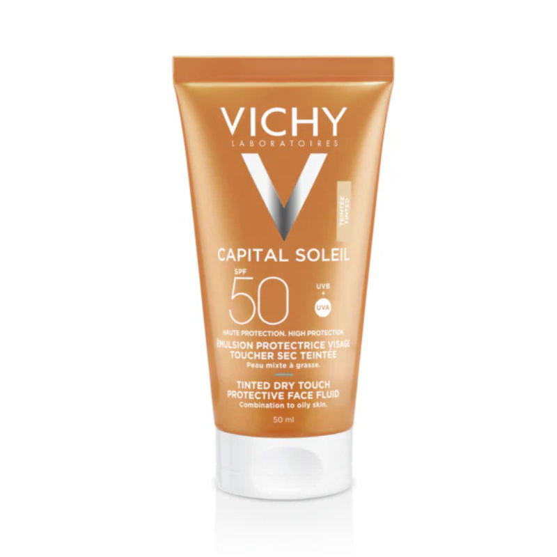 vichy-capital-soleil-emulsion-toucher-sec-teintee-spf50-50mlnormaderm-gel-purifiant-50ml-offert