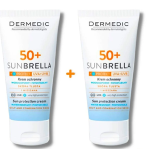 DERMEDIC PACK 2 ECRANS SUNBRELLA SPF50+ PEAUX NORMALES A SECHES 40ML
