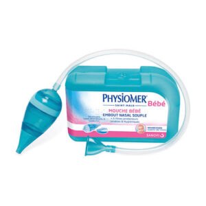 PHYSIOMER MOUCHE BEBE AVEC EMBOUT ET 5 FILTRES JETABLES